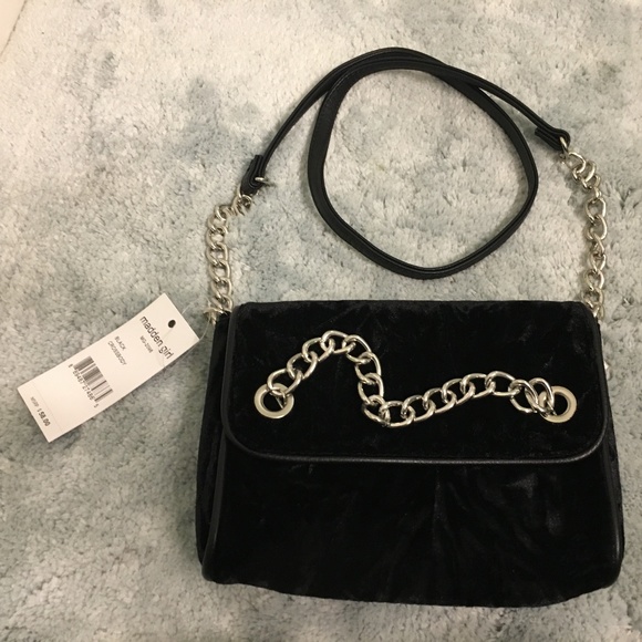 black velvet crossbody bag